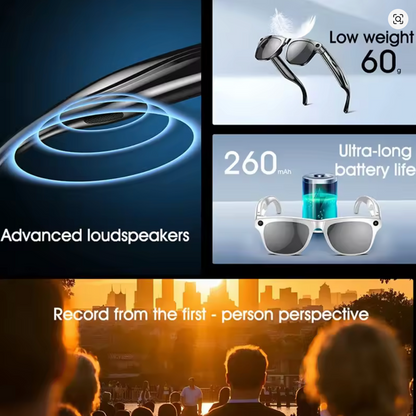 Xiaomi 4K HD AI Smart Glasses Chat GPT 100MP Camera Bluetooth Call 260Mah Battery Voice Assistant Control Smart Glasses 2025